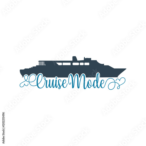 Family Vacation t shirt design, Vacation t shirt design, Cruise t shirt, This design is ideal for prints, t-shirt, mug, poster, and many other tasks, Sail ship anchor, t-shirt print. Sea cruise vector