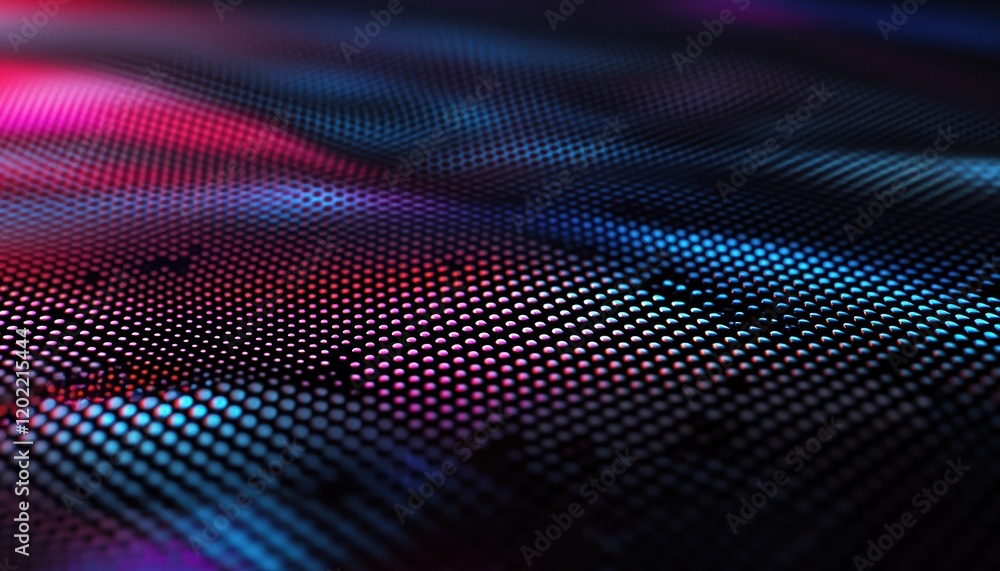 A vibrant abstract pattern of flowing light and color, showcasing digital textures with a dynamic interplay of dark and bright hues.