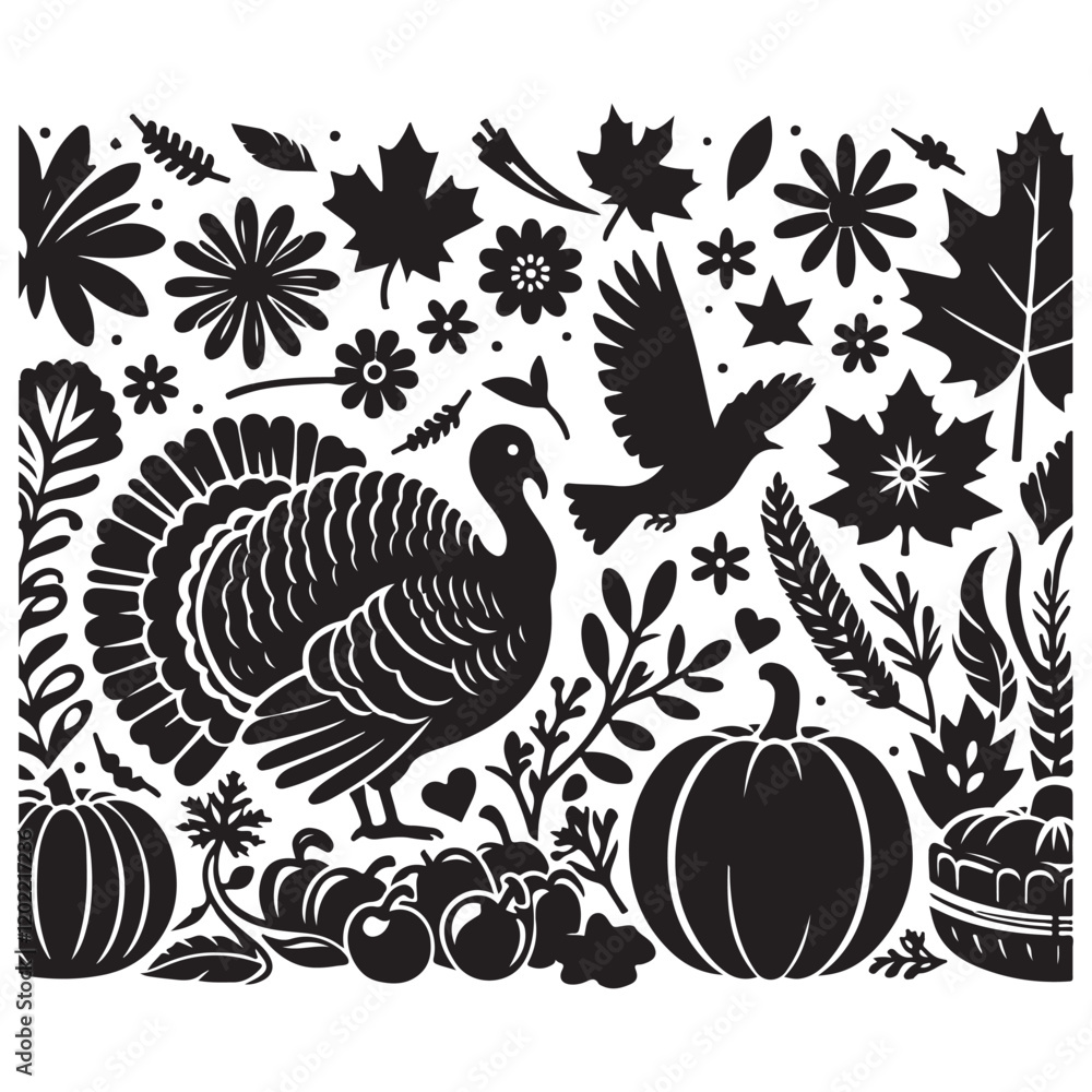 thanksgiving silhouette thanksgiving silhouette