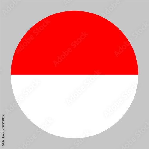Flag of Indonesia round shape, national symbol Free Download Flag of Indonesia round shape, national symbol - GFXLoad