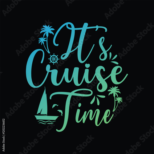 Family Vacation t shirt design, Vacation t shirt design, Cruise t shirt, This design is ideal for prints, t-shirt, mug, poster, and many other tasks, Sail ship anchor, t-shirt print. Sea cruise vector