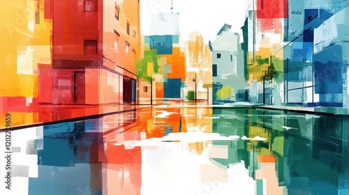 market analysis flat design side view modern theme water color Split-complementary color scheme 