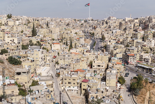 View of Amman from the Amman Citadel, Jordan photo