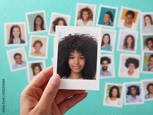 Stack of ID Photos in Hand