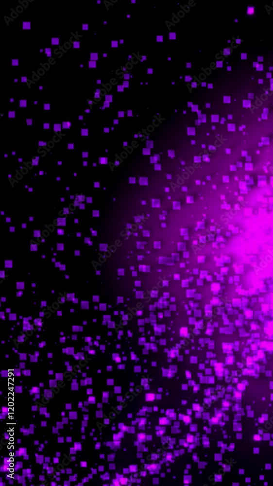Vertical purple Particles Motion Background Vertical purple Particles Motion Background