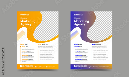 Corporate Business flyer template vector design