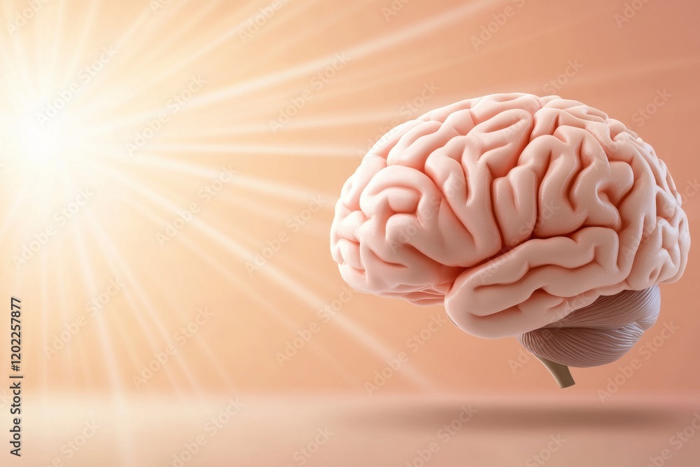 Glowing Brain Representation Illustrating the Power of Mindfulness and Mental Clarity Glowing Brain Representation Illustrating the Power of Mindfulness and Mental Clarity