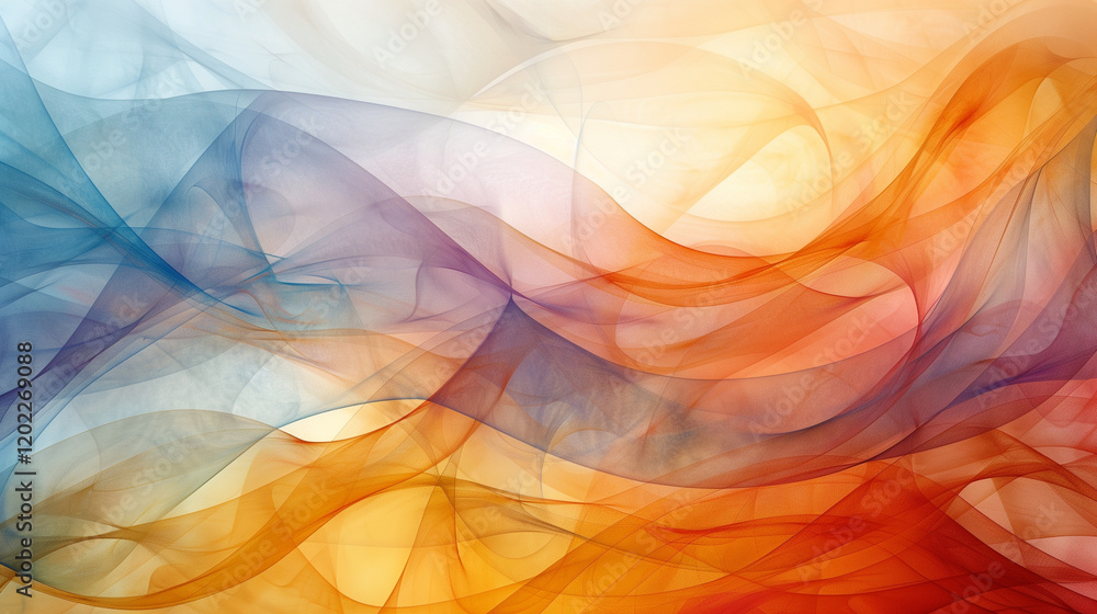 Abstract multicolored flowing waves background Abstract multicolored flowing waves background