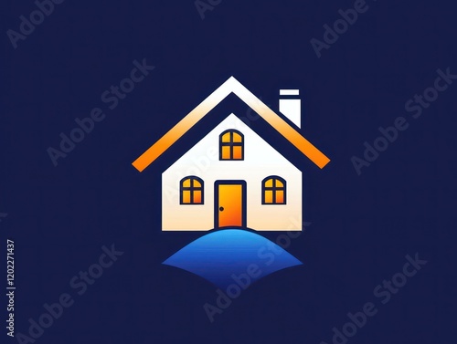 Wallpaper Mural Distinctive logo showcasing a house design Torontodigital.ca