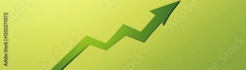 A green upward arrow representing growth and success in business. Free Download A green upward arrow representing growth and success in business. - GFXLoad
