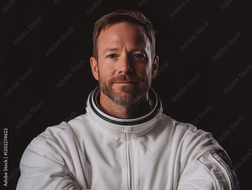 Obraz premium Man in White Space Suit