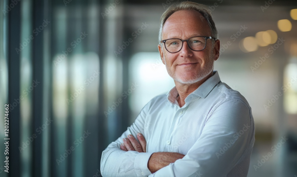Smiling mature man office worker, businessman Smiling mature man office worker, businessman