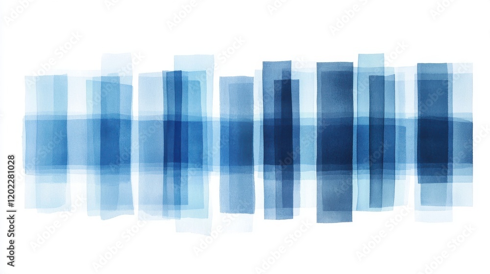 Fototapeta premium Abstract blue gradient shapes creating a serene and modern visual effect.