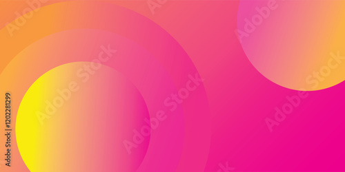 Abstract pink and yellow background. Liquid color background design. Fluid shapes composition. Vector Eps 10