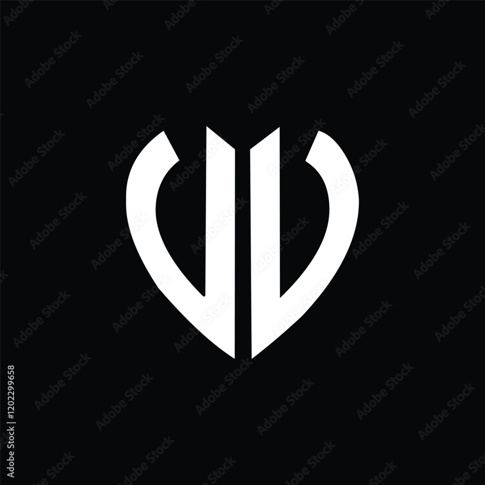 VV letter logo creative design with vector graphic, VV unique design VV letter logo creative design with vector graphic, VV unique design