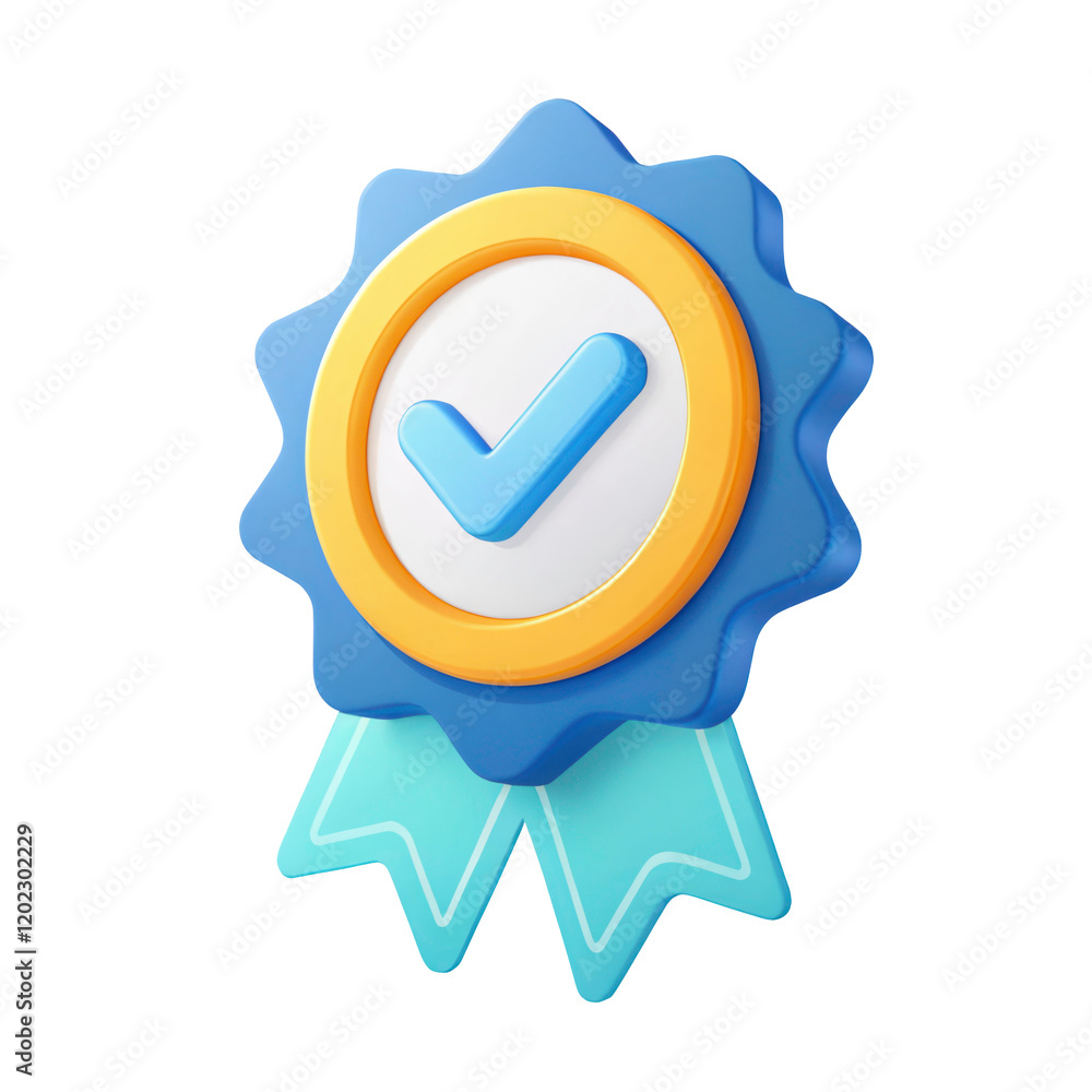 verified badge 3d illustration icon verified badge 3d illustration icon