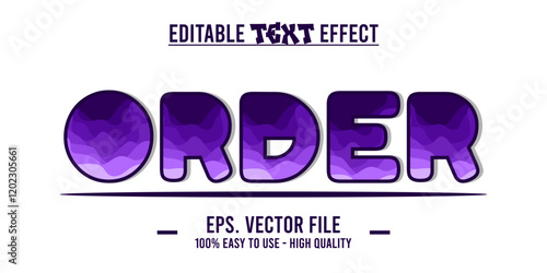 Order, edited and beautified words with cool illustrations for advertising needs, promotions, product sales advertisements. give a unique and modern impression to every visual displayed. EPS file