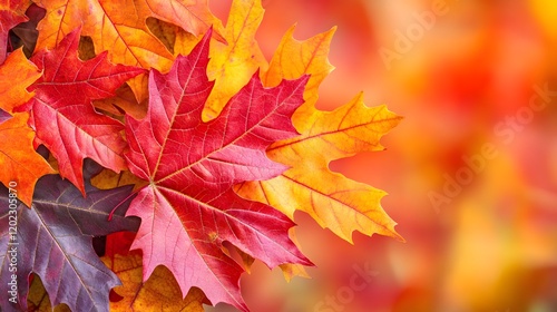 Wallpaper Mural Vibrant Autumn Maple Leaves Colorful Fall Foliage Torontodigital.ca