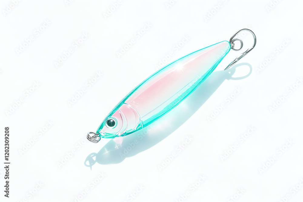 A vivid fishing lure designed to attract various species, showcasing colors and details for effective fishing. A vivid fishing lure designed to attract various species, showcasing colors and details for effective fishing.