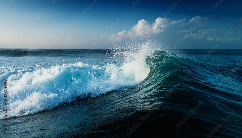 Fototapeta premium photo of the sea wave