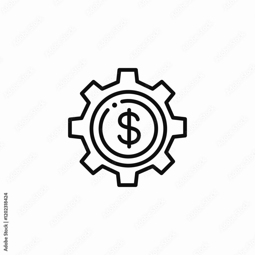 financial system icon sign vector financial system icon sign vector