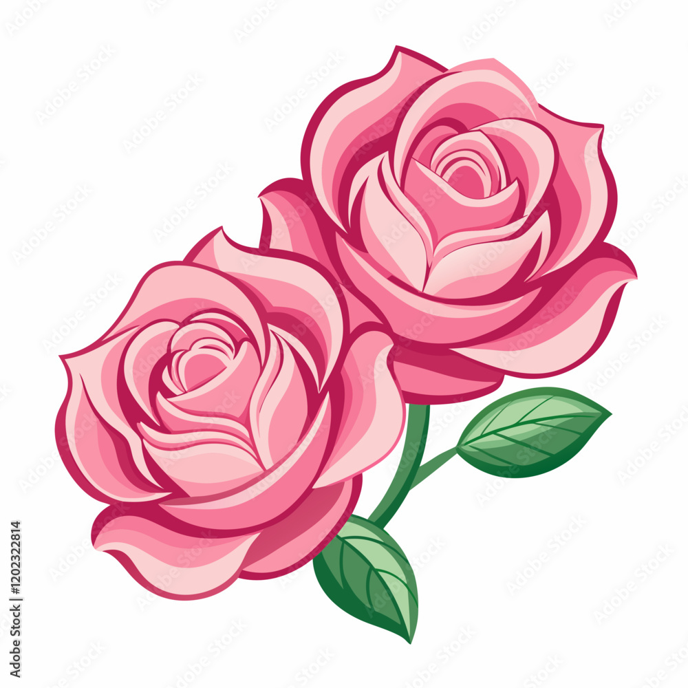 pink rose isolated on white background. Pink Roses Illustration - Elegant 3D Render for Floral and Romantic Designs. pink rose isolated on white background. Pink Roses Illustration - Elegant 3D Render for Floral and Romantic Designs.