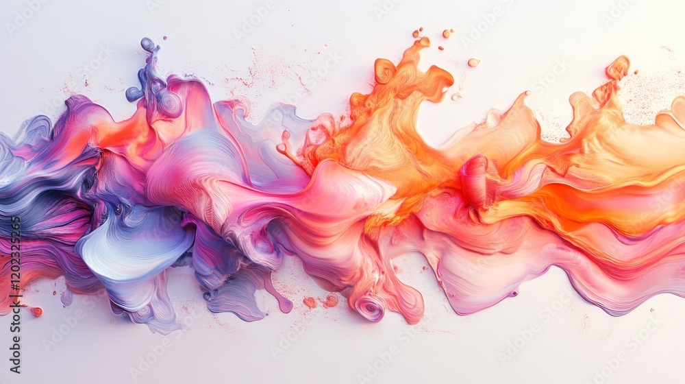 Fototapeta premium Vibrant Flame Effect on White Background, Abstract Fire Design with Dynamic Energy