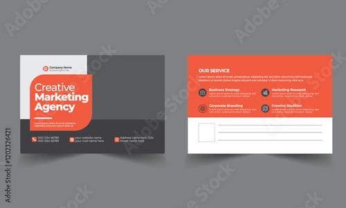 Creative corporate business Modern postcard EDDM design template