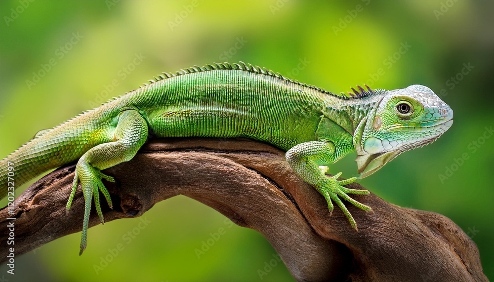 green lizard reptile isolated on layered background green lizard reptile isolated on layered background