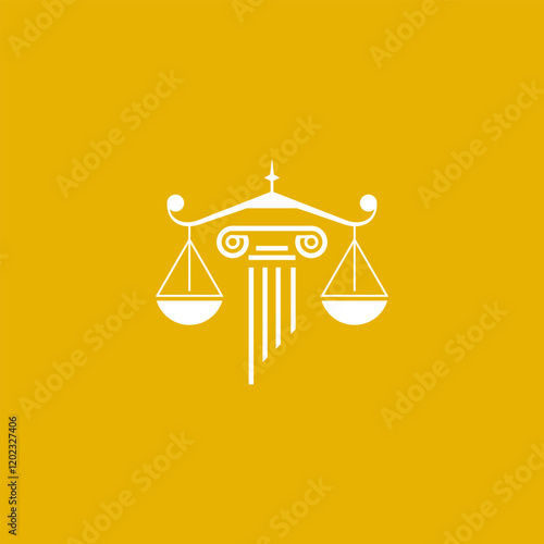 Simple elegant Attorney and law firm logo