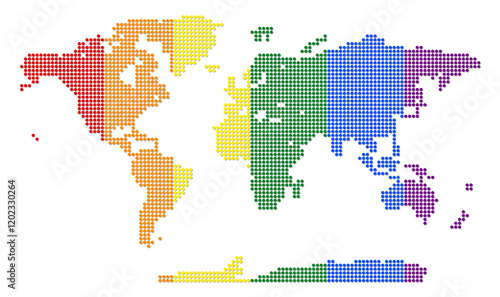 World Map of Dots, Flag of Non-Traditional Minorities