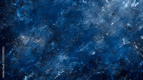 Wallpaper Mural Starry night sky, a stunning blue gradient background featuring a celestial texture filled with twinkling stars, perfect for creating a calming night sky ambiance. Celestial Starry Night. Illustration Torontodigital.ca