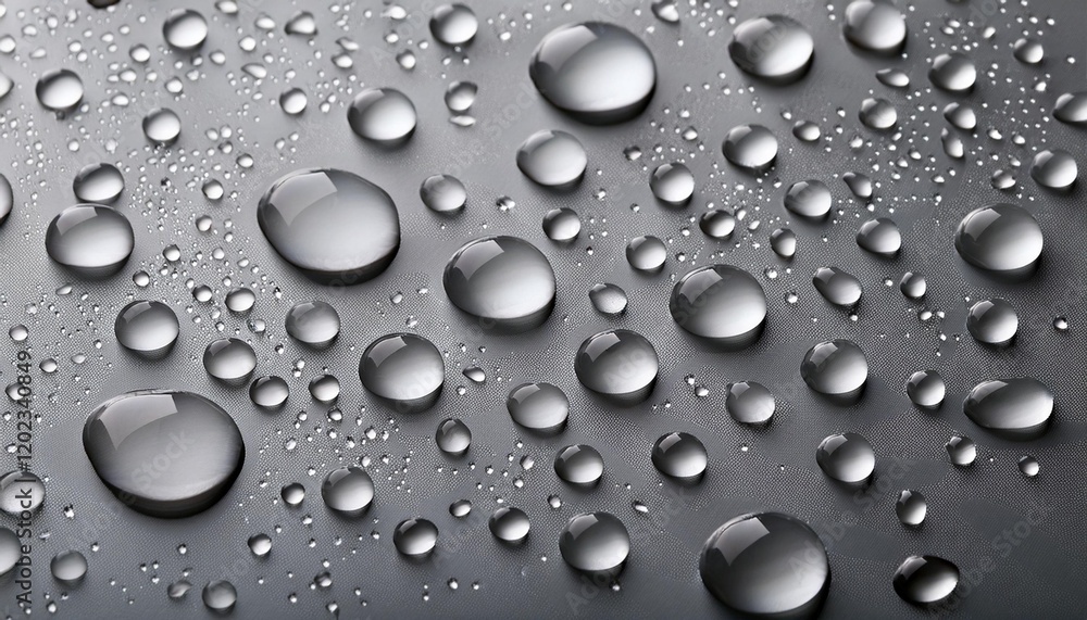 water drops on gray background water drops on gray background