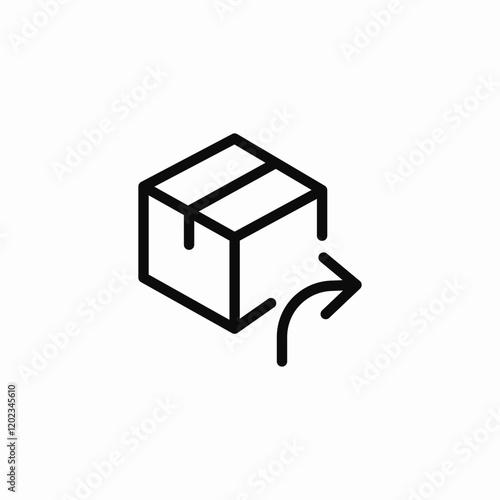 mail forwarding side view icon sign vector