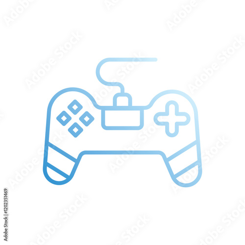 Game Pad vector icon stock illustration