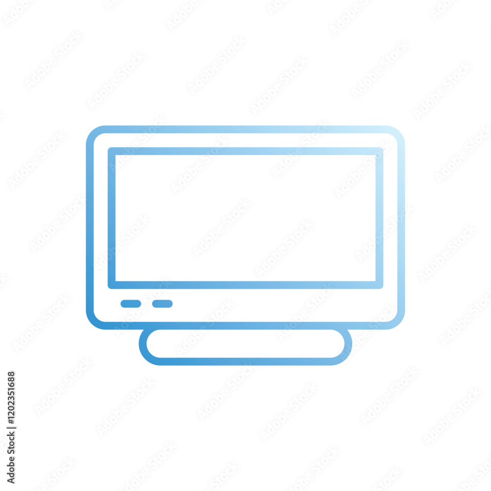 Screen vector icon stock illustration Screen vector icon stock illustration