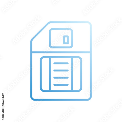 Floppy vector icon stock illustration