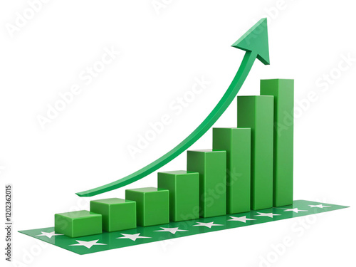 Free Download growth and progress 3D illustration isolated on white. - GFXLoad