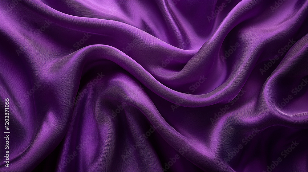 Soft purple fabric with elegant folds creates a luxurious texture on display Soft purple fabric with elegant folds creates a luxurious texture on display