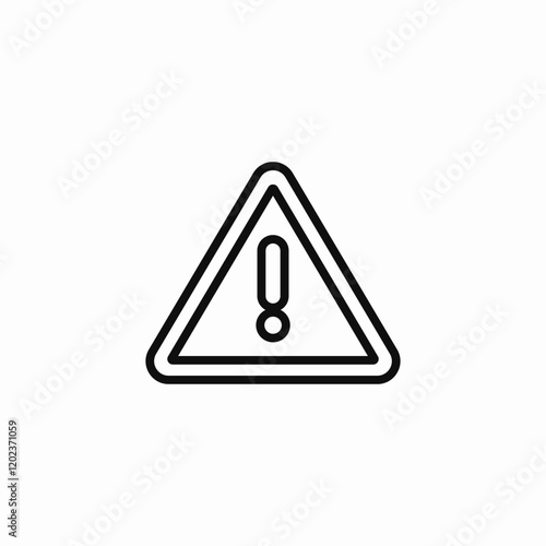attention warning icon sign vector