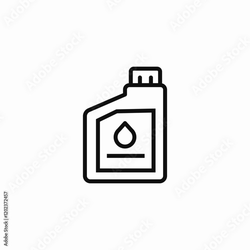 motor oil bottle icon sign vector