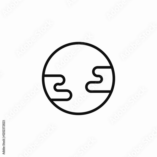 planet orbit icon sign vector