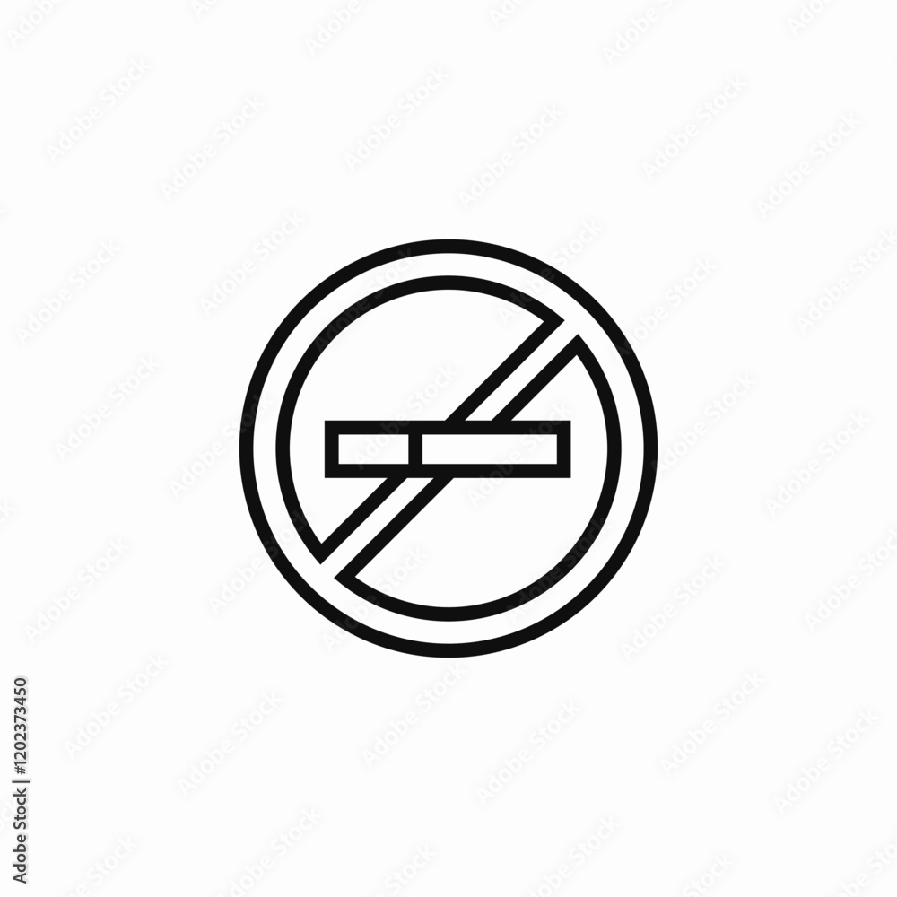 smoking forbidden icon sign vector smoking forbidden icon sign vector