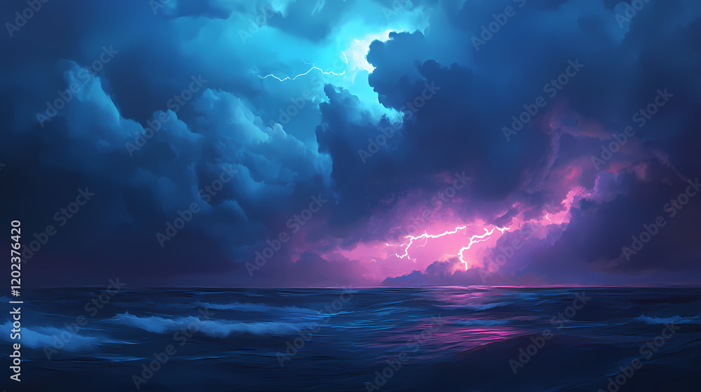 Fototapeta premium dramatic dark storm