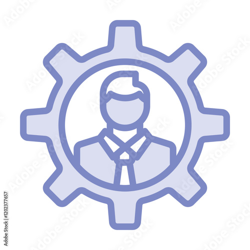 Human resource management duotone line icon , vector, pixel perfect, illustrator file 
