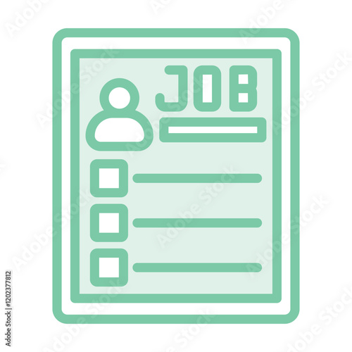 job profile duotone line icon , vector, pixel perfect, illustrator file 
