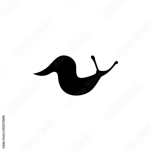 Slug animal silhouette