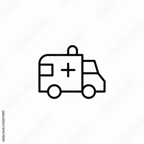 ambulance icon sign vector