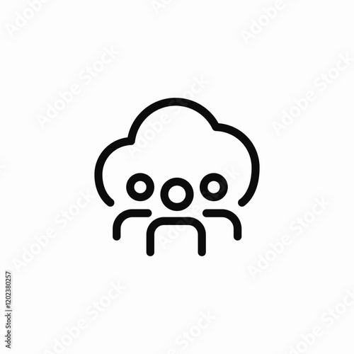 cloud developers icon sign vector