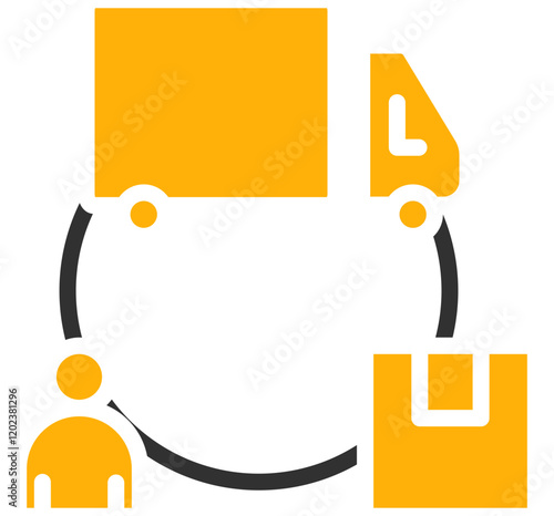 Supply Chain Two Color  Icon